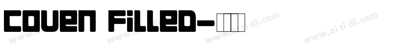 Coven Filled字体转换